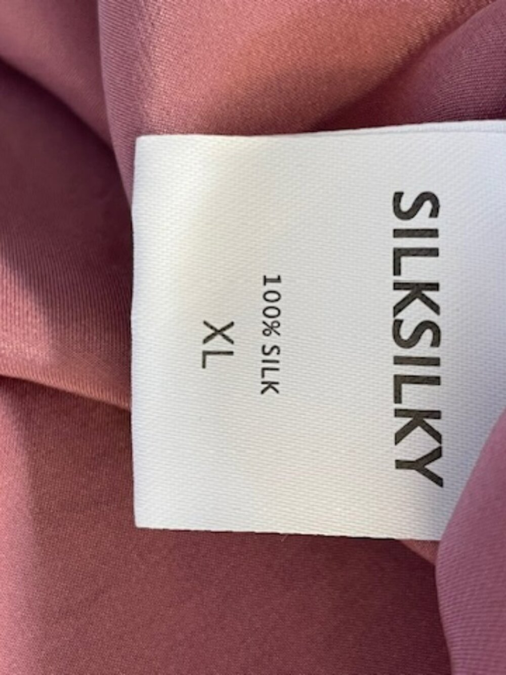 Silksilky 100% Pure Silk Mauve Pink Lace Trim Slip Dress Nightgown Chemise XL - Picture 5 of 6